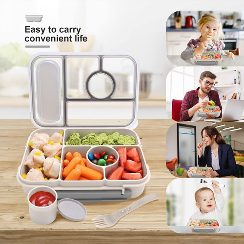 Amathley Bento Box Lonchera Para Adultos, Lonchera Para Niño