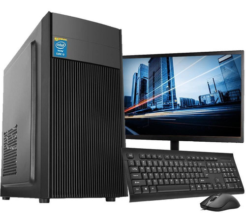 Computador Completo Intel Core I3 8gb Hd 500gb Monitor Wifi