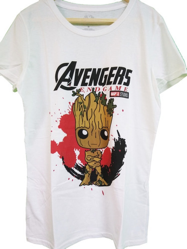 Playera Avengers Groot Mujer Diseño 09 Playeras Beloma