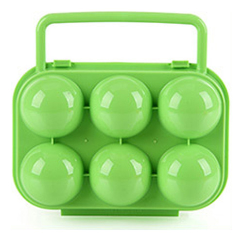 Contenedor De Plástico Portátil Para 6 Huevos, Caja De Almac