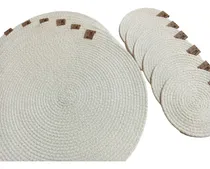 Comprar Set Plato Sitio X 30cm. Posavaso 12cm X 6 Un Cesteria Textil