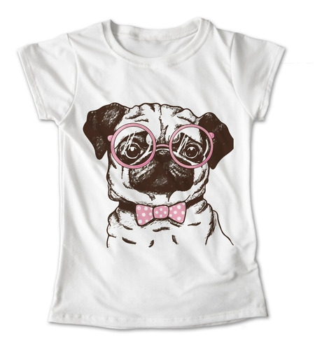 Blusa Pug Colores Playera What The Pug Lentes #418