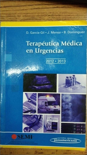 Libro Terapéutica Médica En Urgencias - García