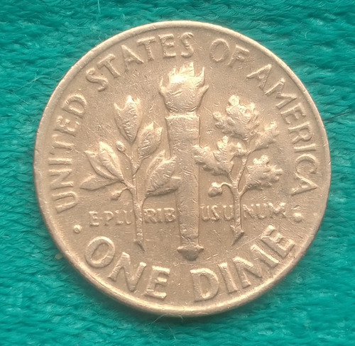 Moneda One Dime P 1967 Roosevelt (error Acuñación)