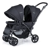 Comprar Carrito Doble Baby Joy Bb4943 Plegable Para Gemelos Negro