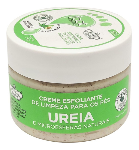 Creme Esfoliante Limpeza P/ Os Pés Flores E Vegetais - 250g