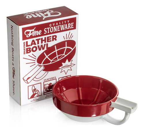 Fine Lather Bowl With Statichole Technology (red) Mugwr