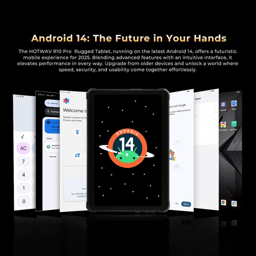 Tablet Android 14 (10,1'') 20gb(8+12)ram + 256gb Rom Naranja