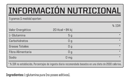 Imagen 2 de 4 de Suplemento En Polvo Sport Glutamina Micronizada En Pote De 150ml