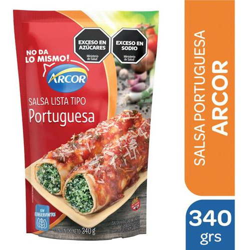 Salsa pizza Arcor Salsas sin TACC en doypack 340 g pack x 3
