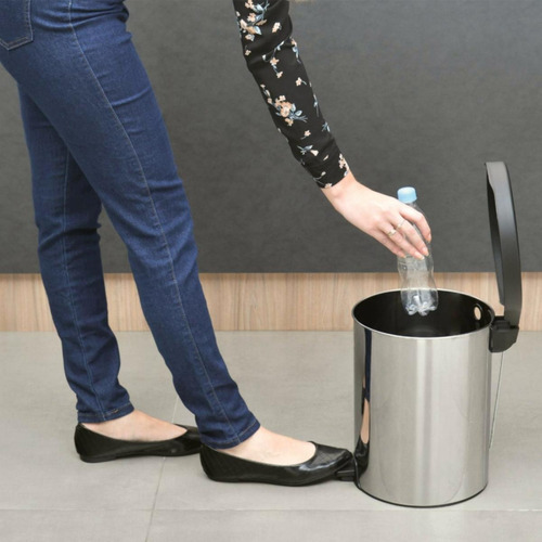 Tramontina Basurero, Contenedor Cocina, Acero Inoxidable,