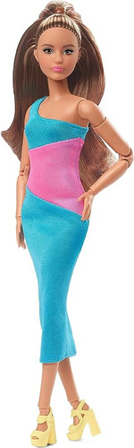 Barbie Mira Muñeca Con Cabello Castaño Vestido En Un Solo H