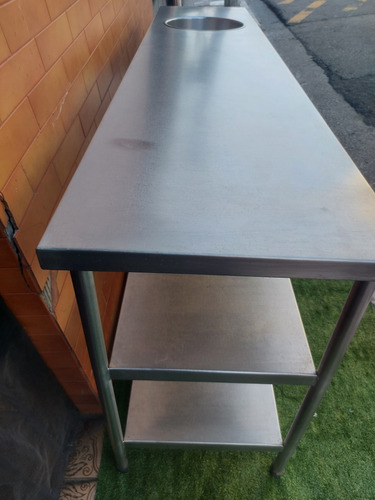 Mesa Industrial Inox Pia Assepsia (Usado)
