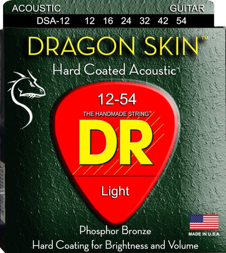 Dr Strings Dsa-12 Encordadura Guitarra Electroacustica 12-54