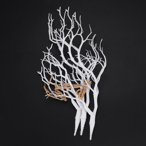 M 12 Unidades Ramas Árbol Secas Blancas Artificiales, Pa