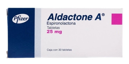 Aldactone A Espironolactona 25 Mg Con 30 Tabletas