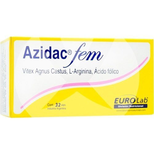 Suplemento en cápsula Eurolab  Azidac Fem vitaminas