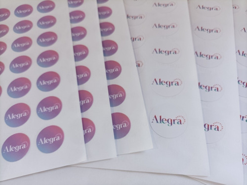 Imagen 5 de 6 de 10 Stiker Personalizados, Adhesivos En Papel Fotográfico