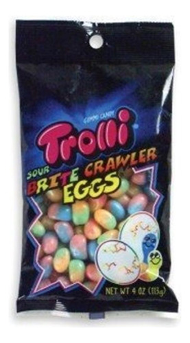 Trolli Sour Brite Orugas Huevos De Caramelo De Gummi 4 Oz Bo