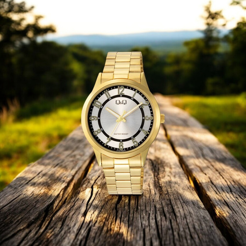 Reloj Q&q C10a-066py Men´s-dorado Dorado Dorado Plateado