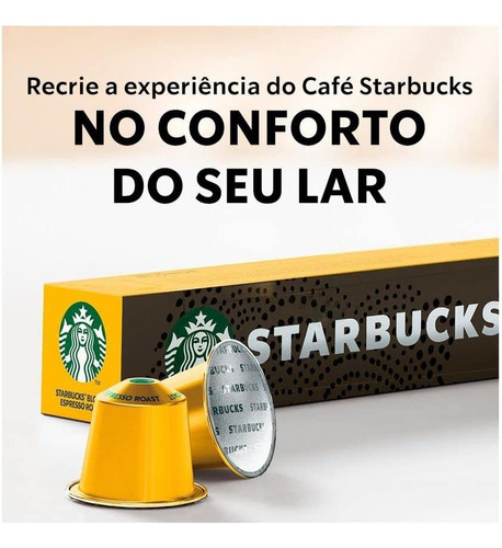 Café Cápsula Alumínio Starbucks Nespresso - 50 Cápsulas