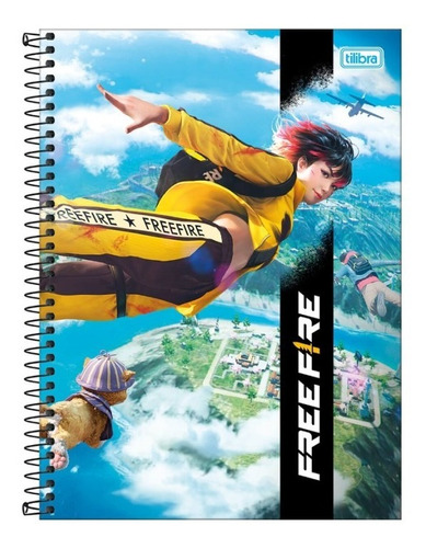 Caderno Universitário 1 Matéria Free Fire 80 Fls Tilibra Br