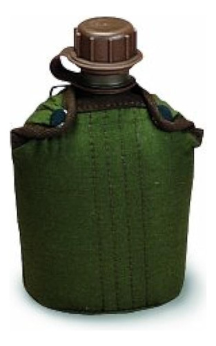 Stansport 32 Oz. Plastic Canteen With Cover (332) Green -