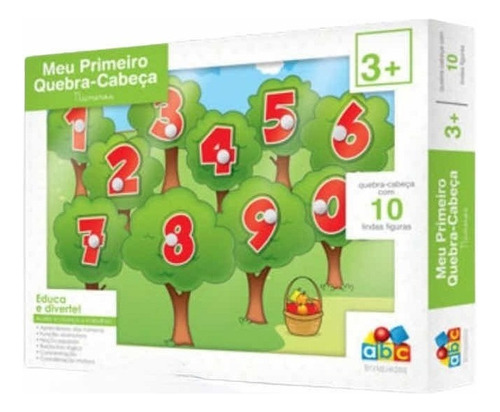 Jogo Educacional Quebra-cabeças Números - Abc Brinquedos