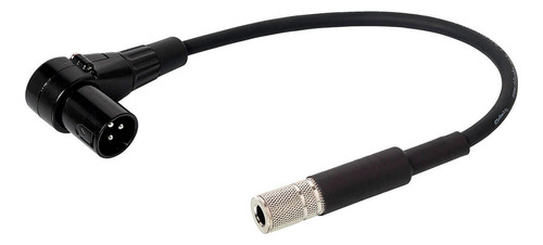 Cabo Xlr Macho 90º Graus Para P10 Fêmea Mono 80cm