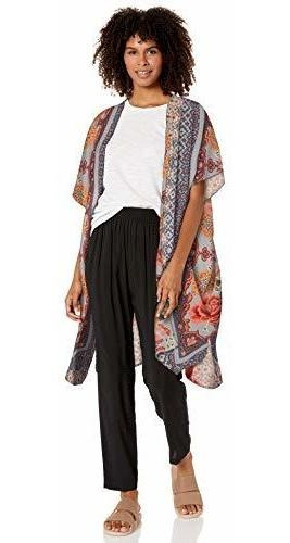 Angie Boho Long Duster Kimono Cárdigan Para Mujer