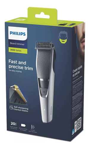 Cortabarba Philips Bt3222/14 Series 3000 Recargable C/ Bolso