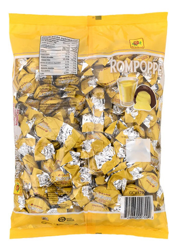 Bombón Chocolate Relleno Rompope 4 Kg 400 Pz