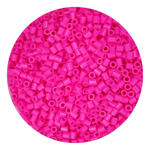 1kilo Hama Beads 5mm Color A , 18000beads Aprox Color Rosa Chicle Diámetro 5 Mm