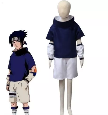 Fantasia De Cosplay De Anime Sasuke Uchiha, Uniforme De Roupa