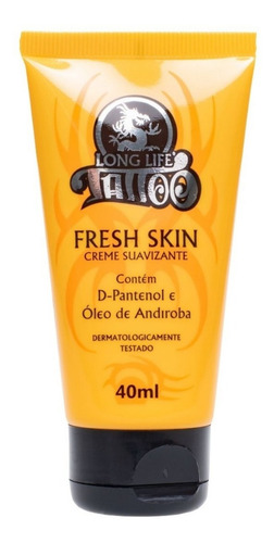 Imagem 2 de 8 de Creme Fresh Skin Para Tatuagem Com Ativo Cicatrizante - 40ml