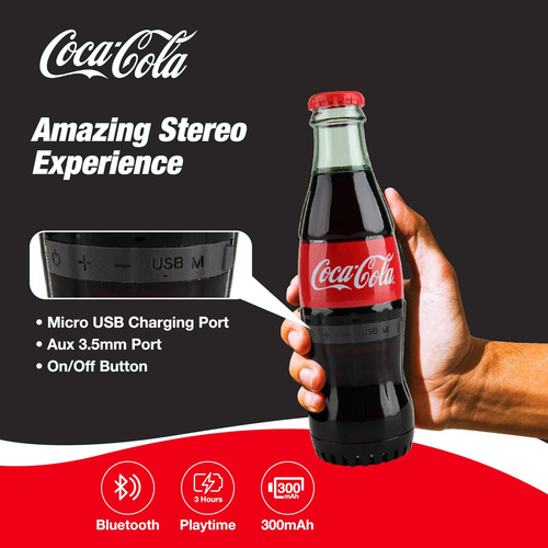Altavoz Bluetooth Con Forma De Botella De Coca-cola Con Tecn