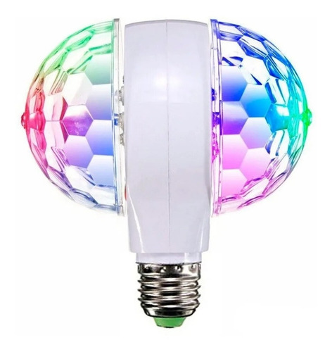 Lampara Led Giratoria Doble 3 Colores Bolichera Foco Led