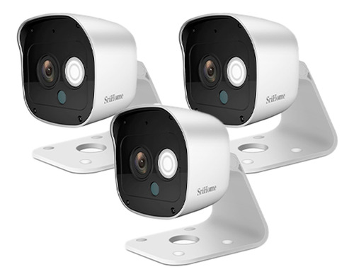 Kit X3 Cámara De Seguridad Srihome Ip Visión Nocturna