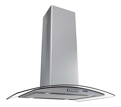 Coifa Ilha 75cm Vidro Curvo Fogatti Inox 110V