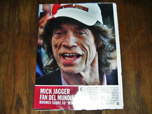 Nota Revista Caras Mick Jagger 