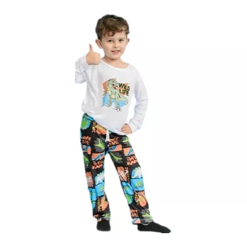 Pijama Corto Infantil con Estampado Stitch - Talle 5 a 14 años