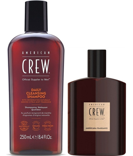 Daily Shampoo + Fragancia Americana American Crew Men