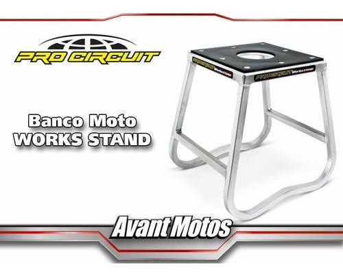 Banco Para Moto Pro Circuit Americano De Aluminio Avant
