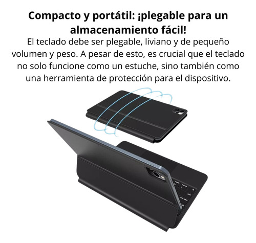Funda Para iPad Pro 12.9 Con Teclado Bluetooth Case