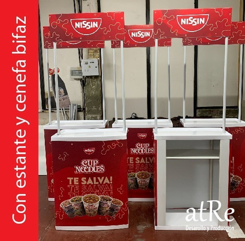 Mini Stand Con Puerta Y Grafica Panchera Portatil Desarmable
