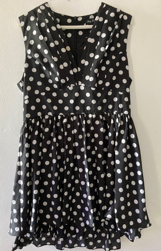 Vestido Pocketdots Sin Mangas Marca Meng Fei Lu Talla 14