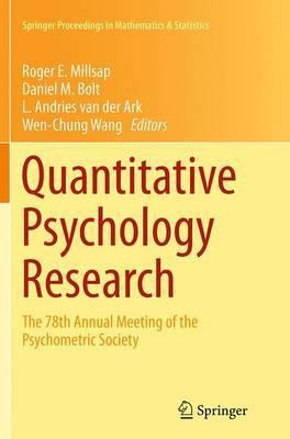 Libro Quantitative Psychology Research : The 78th Annual ...