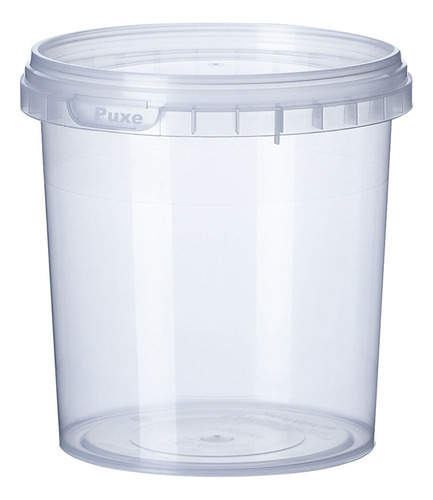 Pote Para Alimentos Hermético Ws Pote Redondo Com Lacre 1000ml Bpa Free 1000ml Transparente