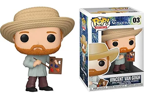 Funko Pop! Artistas: Vincent Van Gogh, Multicolor, 3.75 PuLG