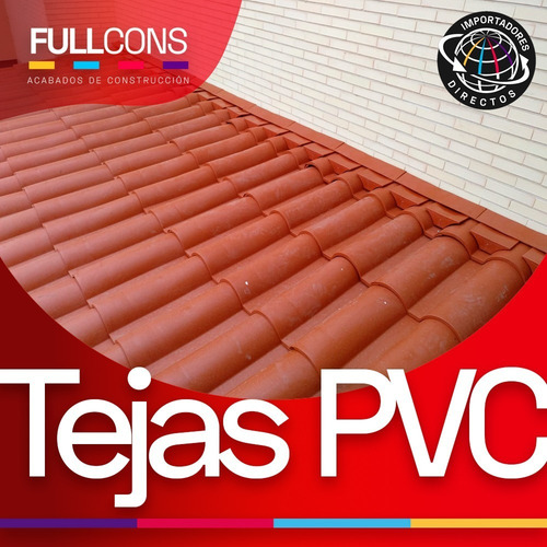 Imagen 5 de 10 de Tejas Española En Pvc Distintos Colores Para Techos